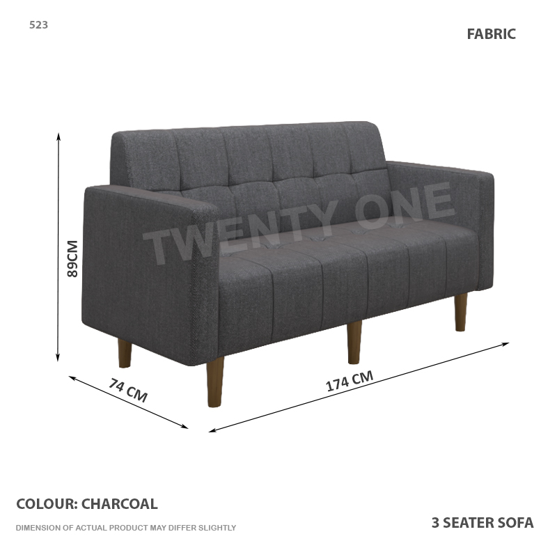 523 3S  471-14 Fabric Sofa 1 B